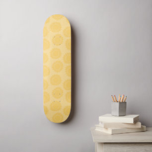 Skate Girassol Amarelo Macio Flor 1