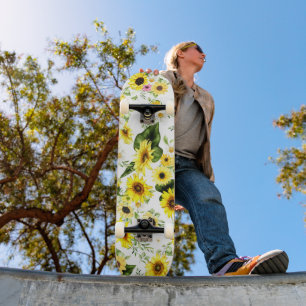 Skate Girassol Aquarela 7