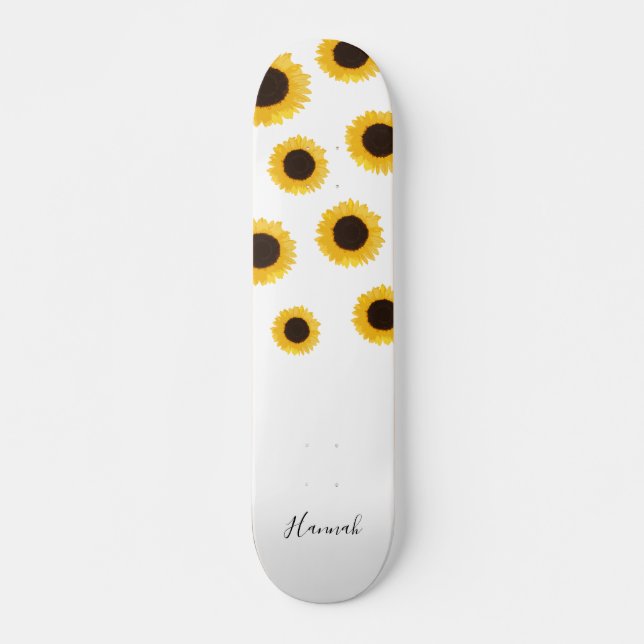 Skate Girassol Moderno Personalizado (Frente)