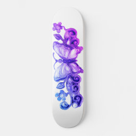Skate Girls Floral Butterfly