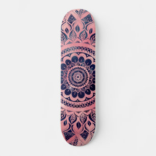 Skate Girly Blue Mandala Floral