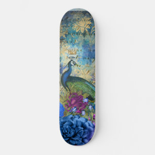 Skate Girly Peacock Blue Fantasy Bonito