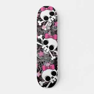 Skate Girly Skull e Crossbones