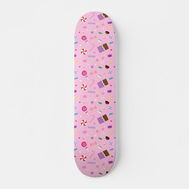 Skate Girly Sweet Candy Patterno Para Meninas (Frente)