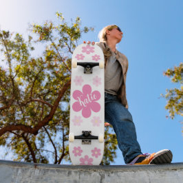 Skate Glama da Flor Rosa-
