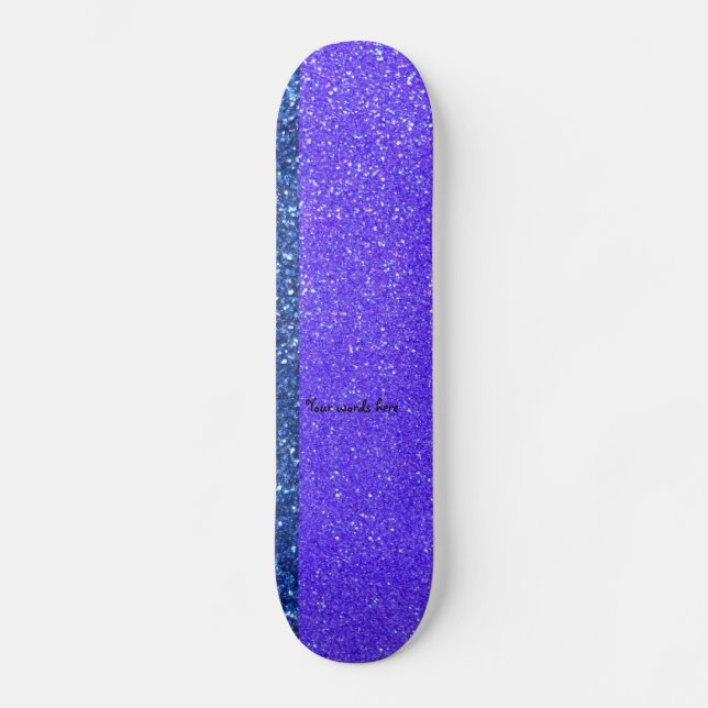 Skate Glitter arco-íris (Frente)