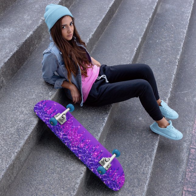 Skate Glitter Coloca Rosa Roxo (Criador carregado)