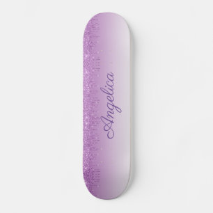 Skate Glitter de Libertação de Roxo Personalizado