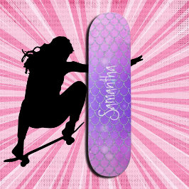 Skate Glitter Glitter Cor de rosa roxa