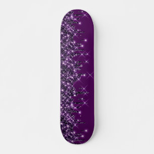 Skate Glitter Gota Roxo Girly