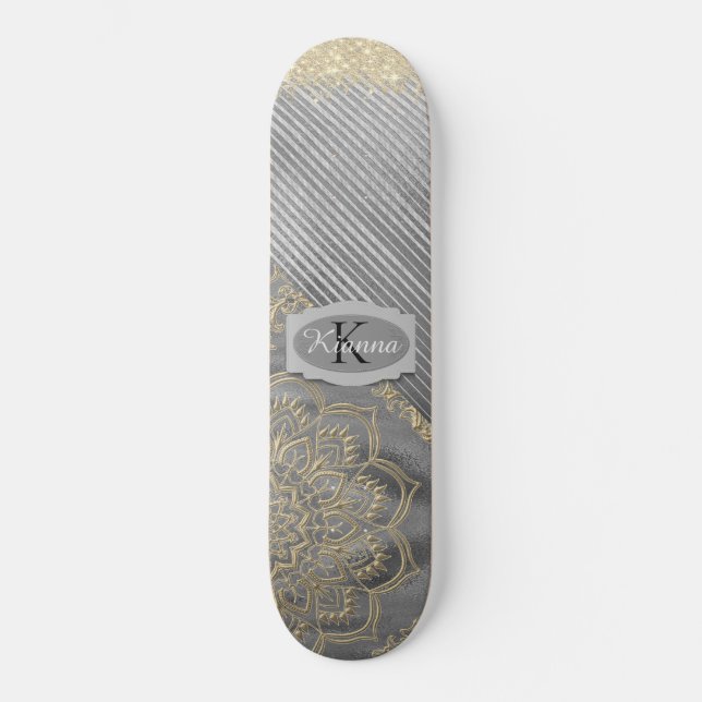Skate Glittery Chic Mandala Monographic (Frente)