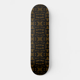 Skate Golden Obsidian Tribal Ikat Pattern