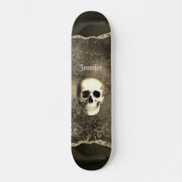 Skate Gótica Distinta do Crânio Personalizada