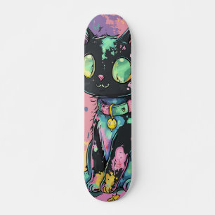 Skate Gótico de Kawaii Cute Pastel - Cachorro Gótico