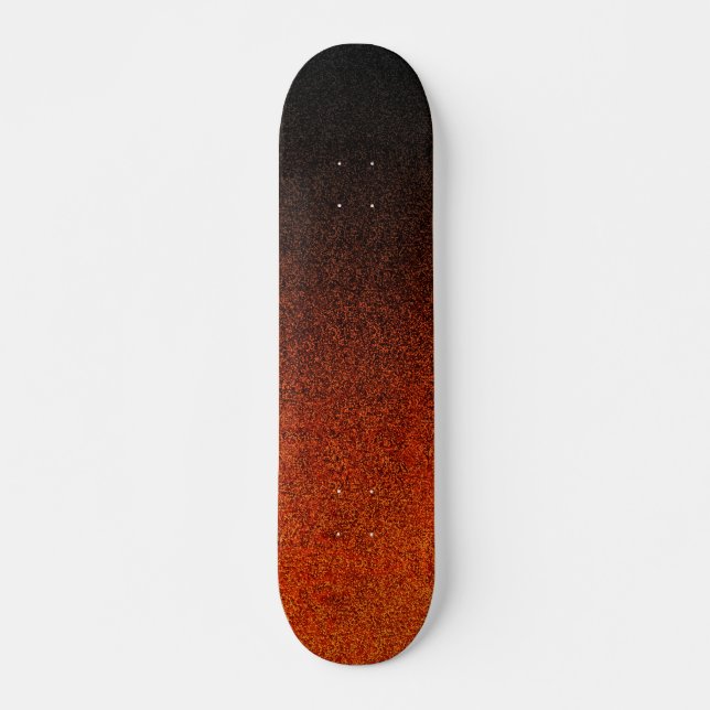 Skate Gradação da Brilhante Laranja e Preta (Frente)