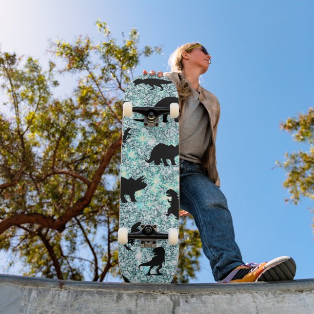 Skate gradiente de baleia-tubarão-da-silhueta (Ao ar livre 1)