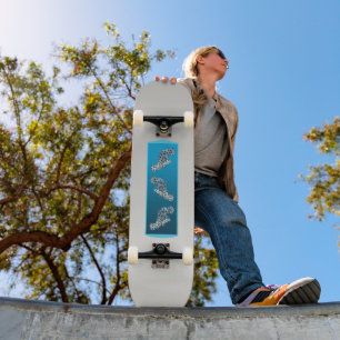 Skate Gradiente de Nuvem - claro a profundo   Modos Sazo