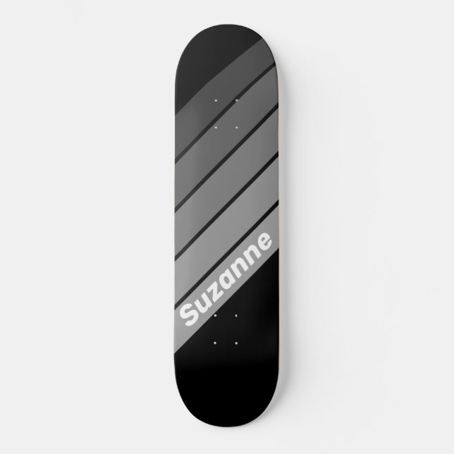 Skate Gradiente Escuro com Nome (Frente)