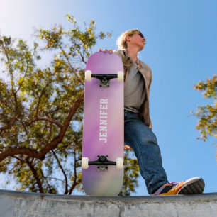 Skate Gradiente Pastel Personalizado Nome