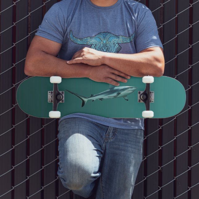 Skate Gradiente Verde - escuro a claro | Fundo de Humor  (Ao ar livre 3)