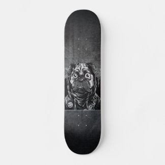 Skate graffiti skateboards pug grunge noir et blanc