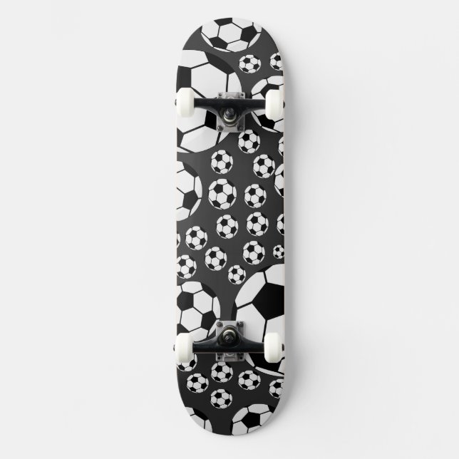 Skate Gráfico de Bola de Futebol Clássico Fã de Esportes (Frente)