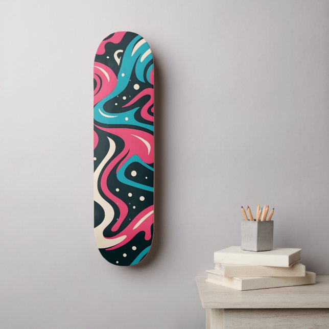 Skate Grafite abstrato (Arte de parede)