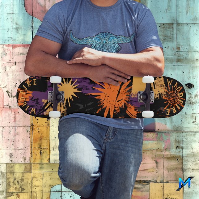 Skate Grafite inspirado no Dia das Bruxas com Padrões Su (Criador carregado)