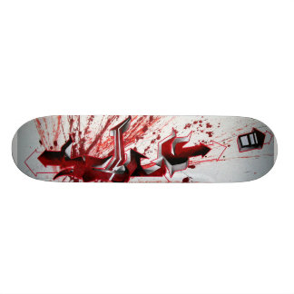 Skate Grafites do vermelho de Schu