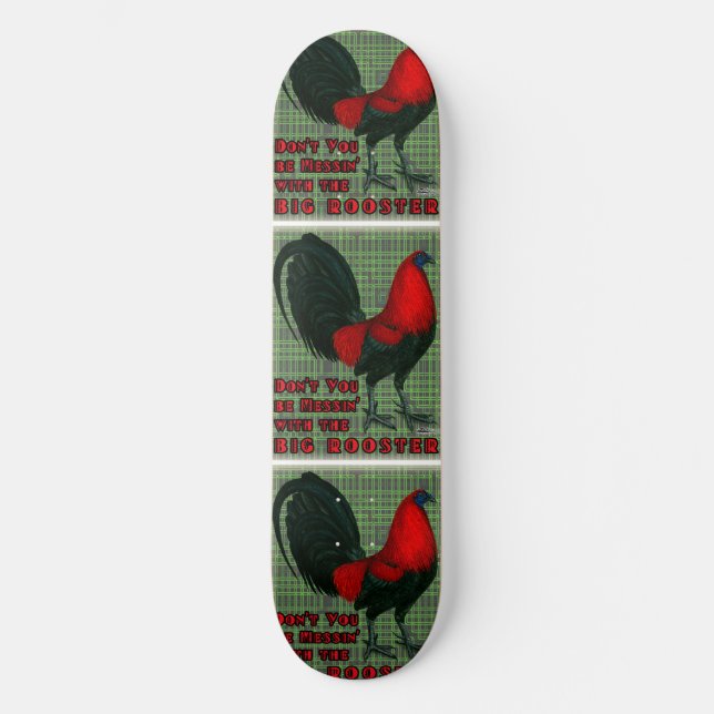 Skate Grande Galo Vermelho (Frente)