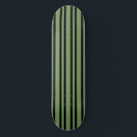 Skate Green Black Stripes Pattern<br><div class="desc">Green Black Stripes Pattern Skateboard</div>