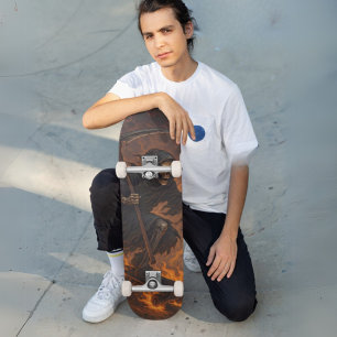 Skate Grim Reaper on Fire