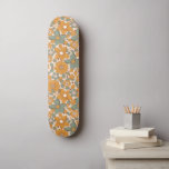 Skate Groovy Boho 70s Anos setenta Legal Retro Floral Hi<br><div class="desc">Este skate legal com padrão floral hippie daria um presente maravilhoso para alguém,  que ama todas as coisas retrô!</div>