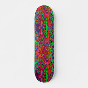 Skate Groovy Vermelho e Verde Psicodélico