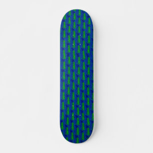 Skate Grün blaue Glasscherben