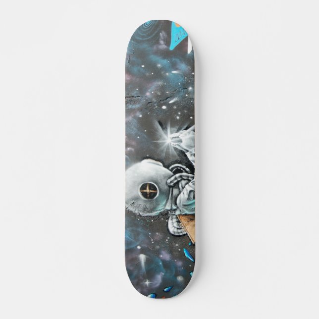 Skate Grunge Modern Space Astronaut Street Art (Frente)