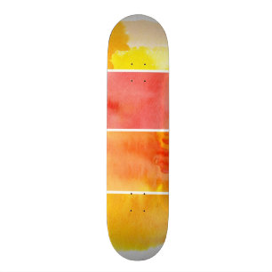 Skate Grupo de aguarela abstrata pintado mão