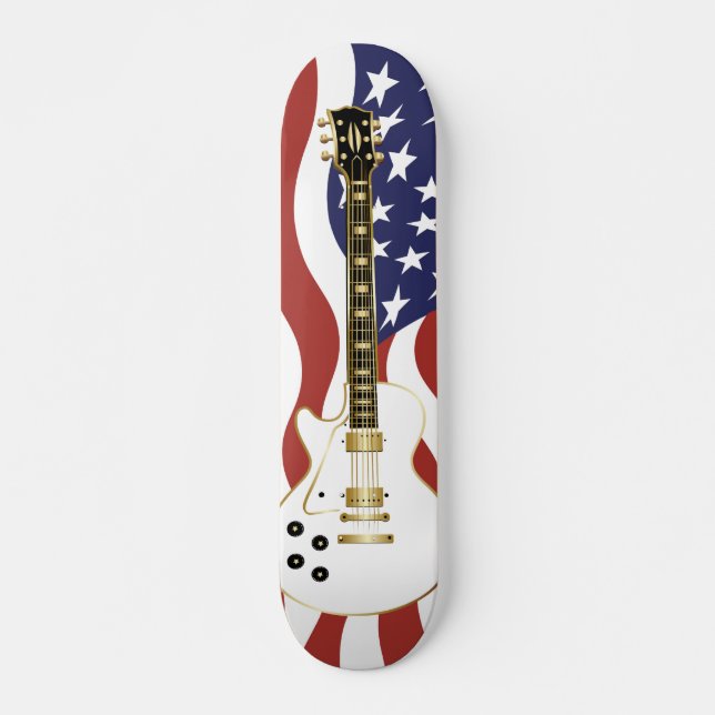 Skate Guitarra elétrica do ícone americano (Frente)