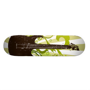 Skate Guitarra verde