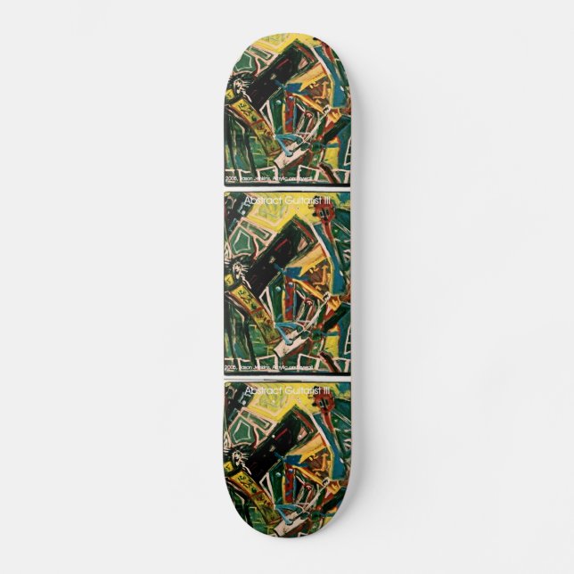 SKATE GUITARRISTA ABSTRATO III (Frente)