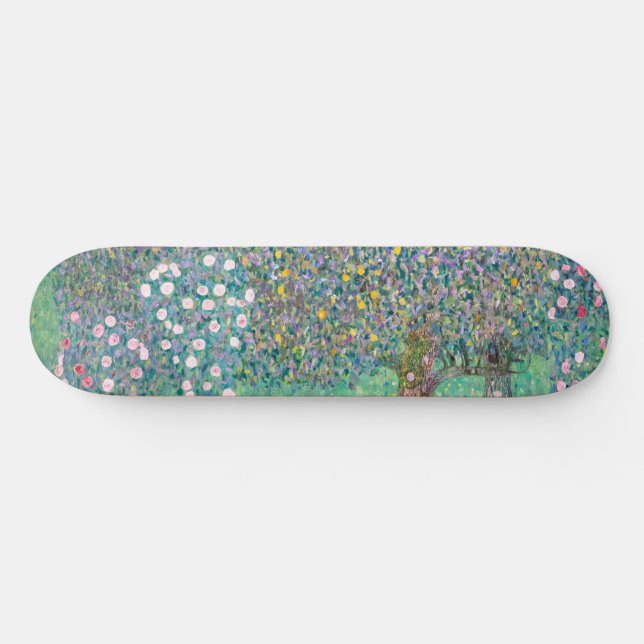 Skate Gustav Klimt - Rosebushes debaixo das Árvores (Horz)
