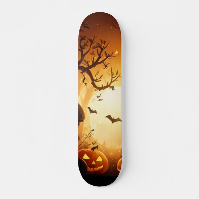 Skate Halloween/Bat/Pumpkin/Fall (Frente)