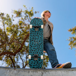 Skate HAMbWG Teal Leopard