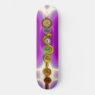 SKATE HASTE DE ASCLEPIUS COM 7 CHAKRAS, ENERGIA