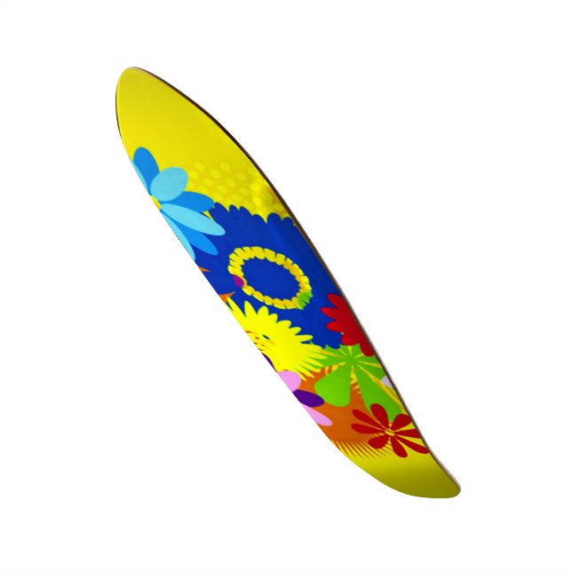 Skate Havaiano Flores Penny Personalizado Pro Conselho L (Frente)