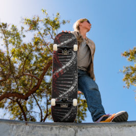 Skate Hélice de DNA Futurista 3D