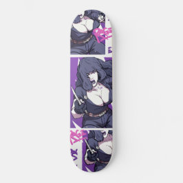 Skate Heroína do Rage Punk Graffiti Cômico Gráfico