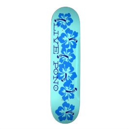 Skate Hibiscus havaiano "Pono vivo" Rad retro