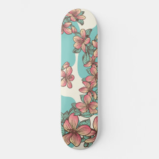 Skate Hibiscus hawaitiano flores aqua