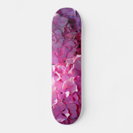 Skate Hídrangas elegantes florais cor-de-rosa romântico
